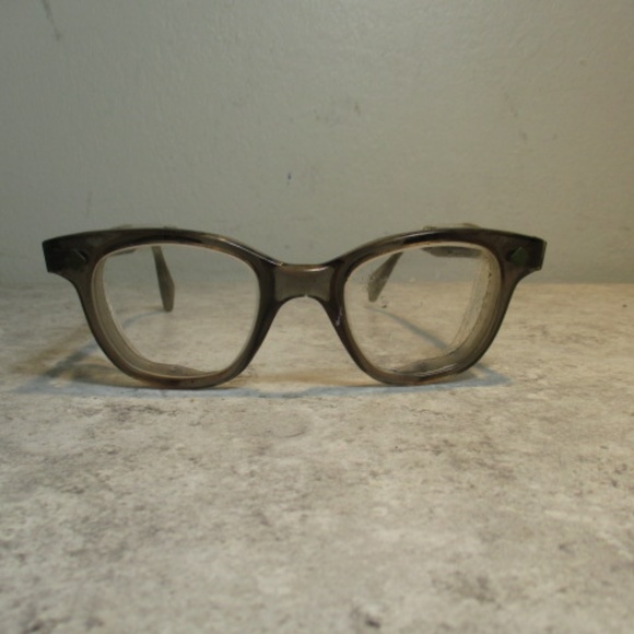 horn rimmed safety glasses